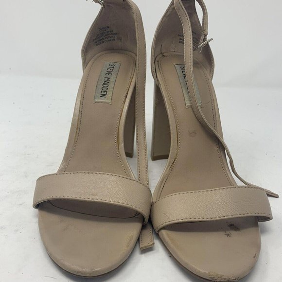 Steve Madden Shoes - Steve Madden Carrson Patent Blush Block Heels Women's Size 7.5